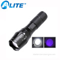 white and uv light combined scorpion led torch